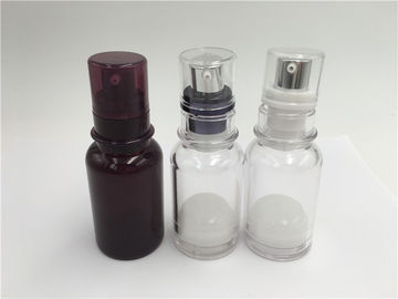 답답한 펌프 스크린 인쇄/뜨거운 각인 표면을 가진 플라스틱 로션 병 30ml